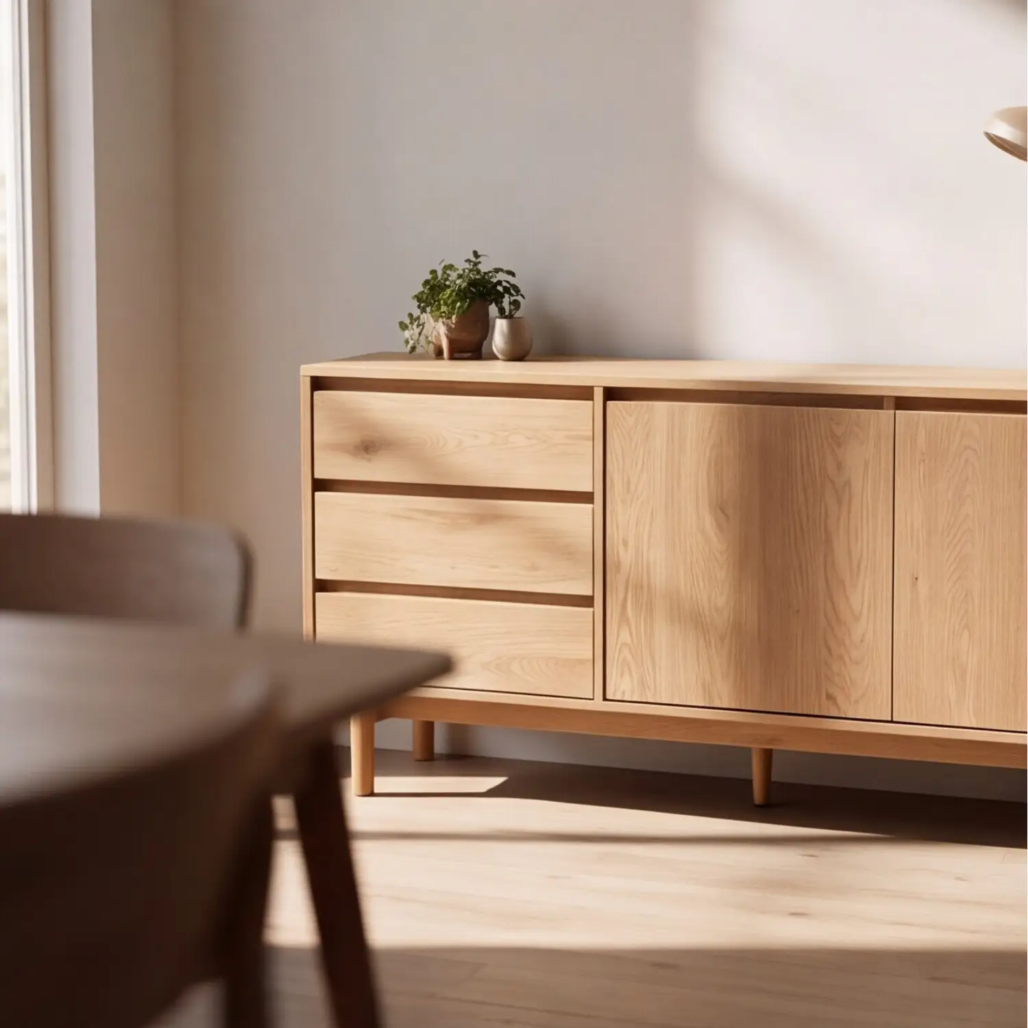 Buffet en bois 160cm