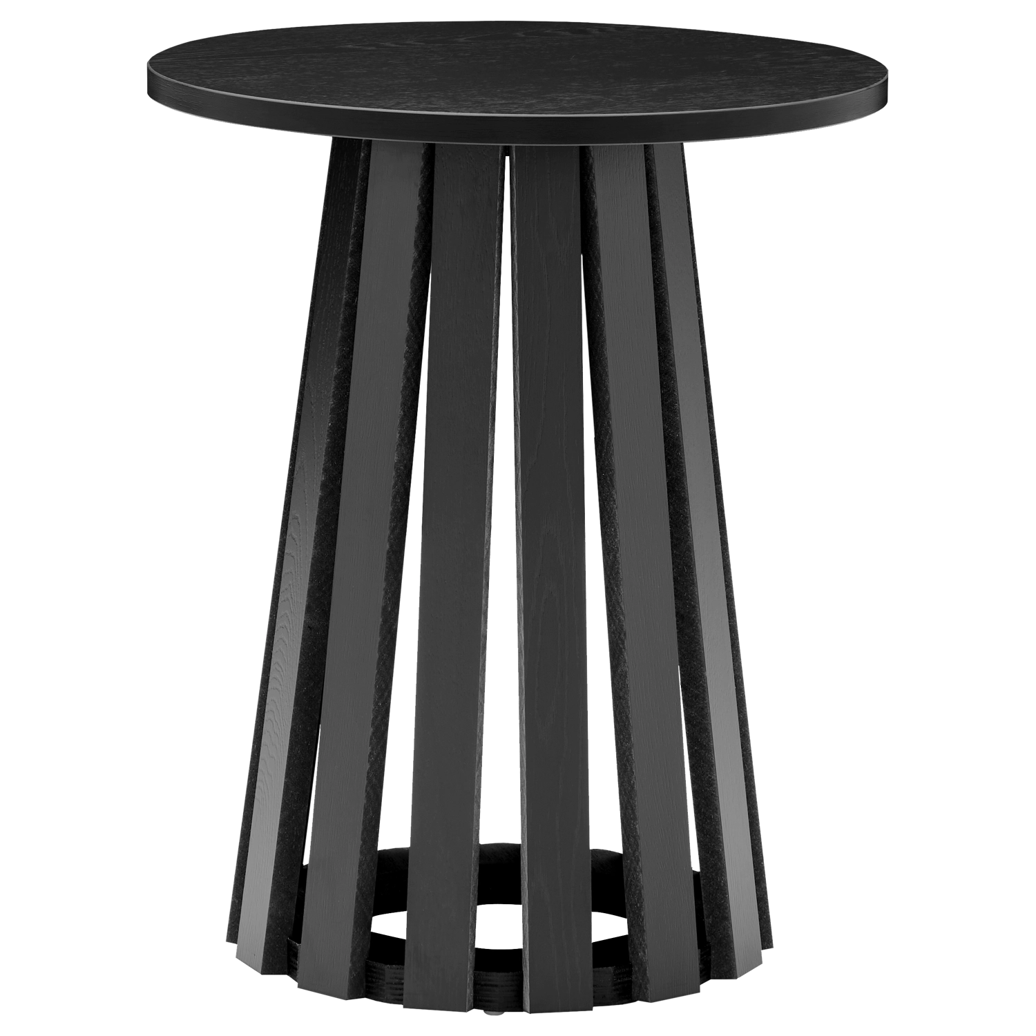 LIV Tavolino rotondo in stile scandinavo nero