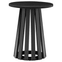 Table d'appoint ronde style scandinave noire LIV