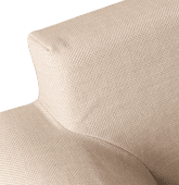 Canapé droit 3 places beige