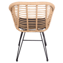 Set aus 2 Sesseln aus synthetischem Rattan mit Kissen CINTA