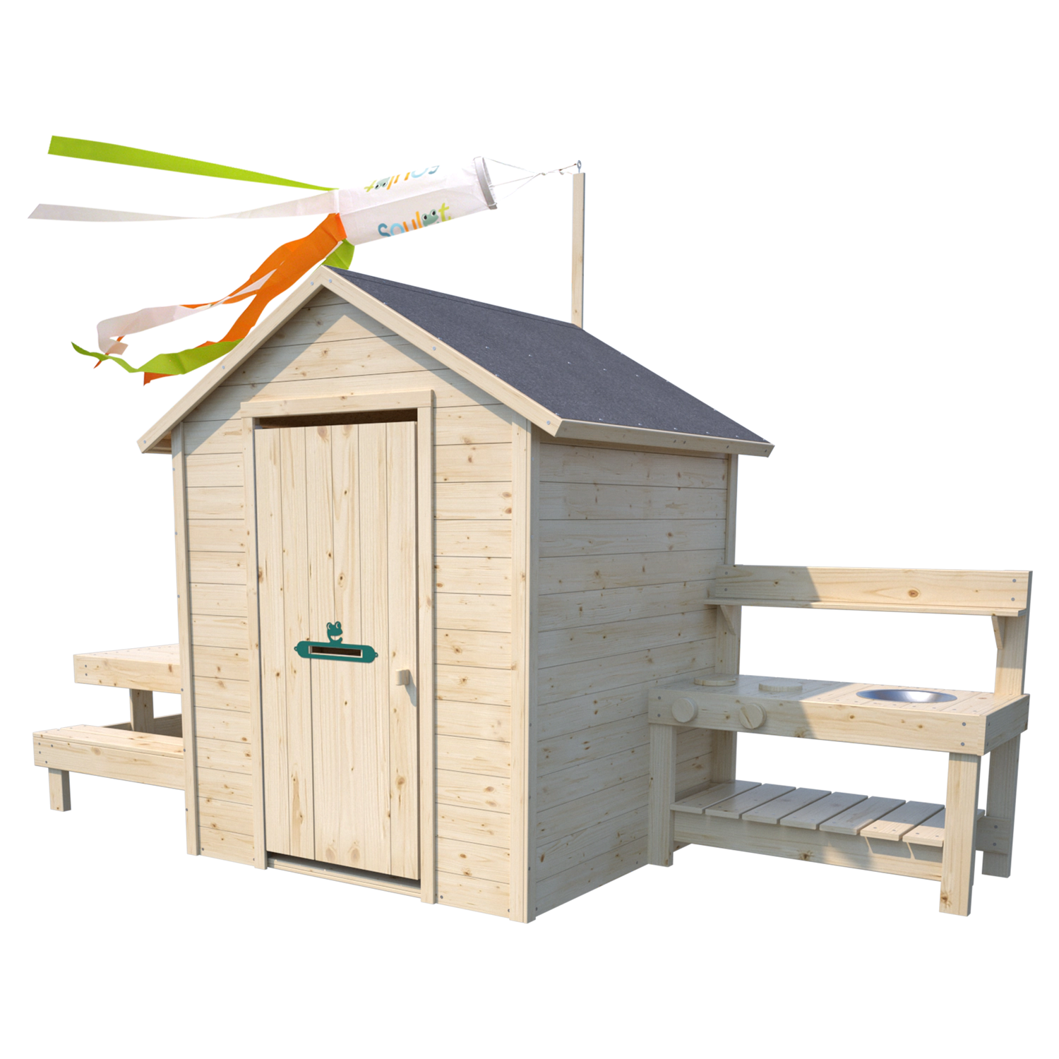 SOULET - Cabane en bois pour enfants BLANCHE