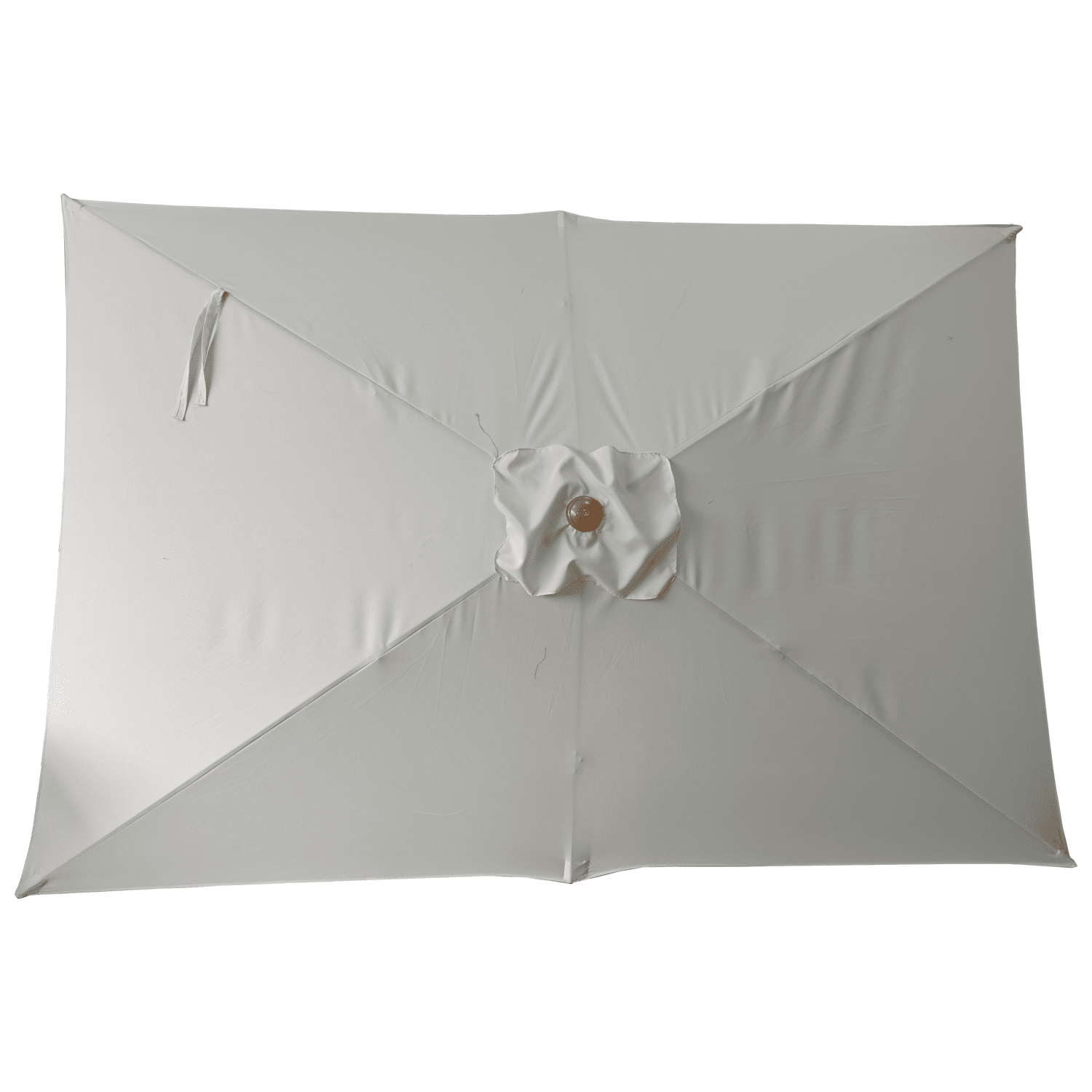 Parasol droit HAPUNA rectangulaire 2x3m beige et effet bois