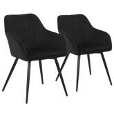 Lot de 2 chaises en velours...