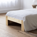 Lit en bois avec tête de lit 90x190cm FINN