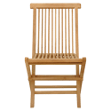 Set van 6 LOMBOK teakhouten tuinstoelen