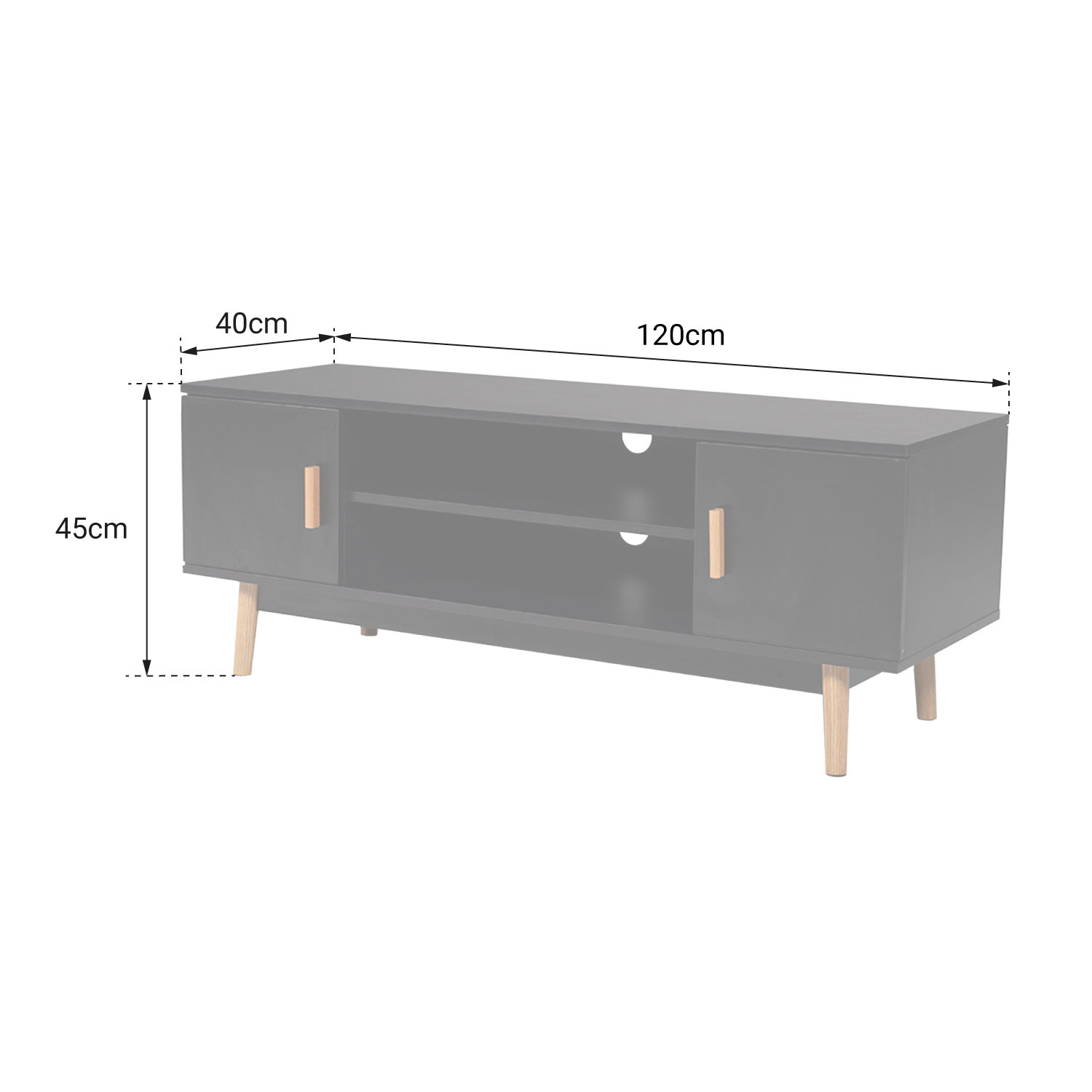 Mueble TV JOEY blanco