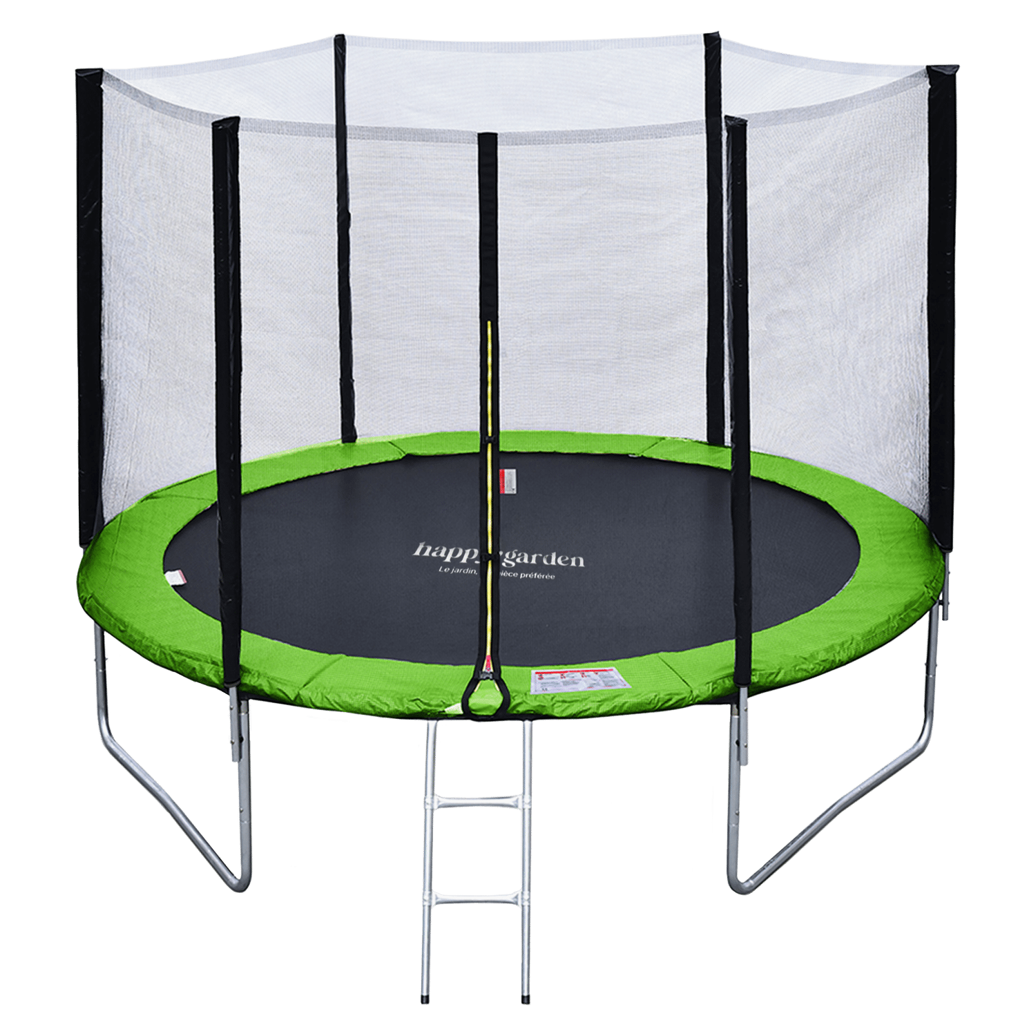 Premium Pack Trampolin 305cm wendbar blau / grün ADELAÏDE + Netz, Leiter, Abdeckplane und Verankerungsset