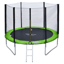 Premium Pack Trampolin 305cm wendbar blau / grün ADELAÏDE + Netz, Leiter, Abdeckplane und Verankerungsset