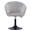 Tabouret de bar en velours gris GABIN