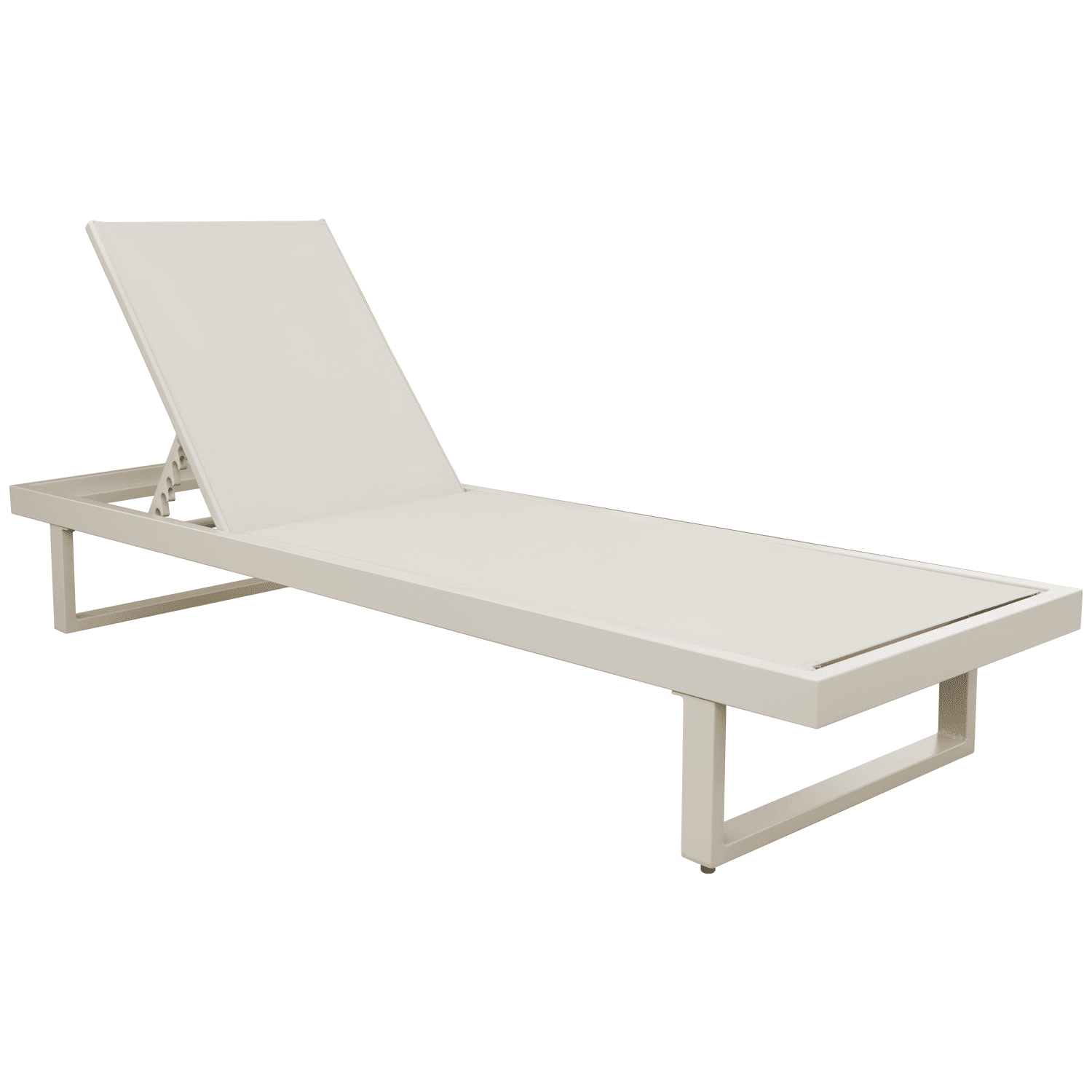 Espreguiçadeira PALOMINOS em alumínio com almofada bege