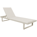 Espreguiçadeira PALOMINOS em alumínio com almofada bege