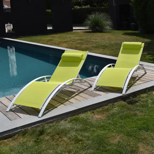 Set van 2groene textilene...