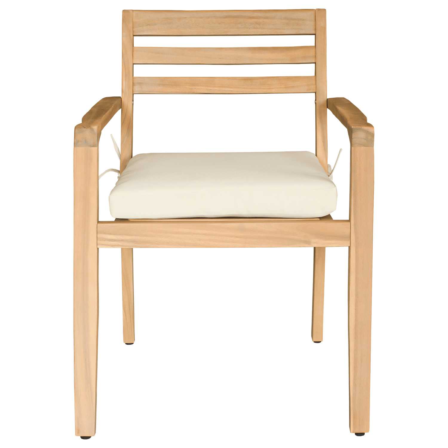 Ensemble table et chaises de jardin 4 places en acacia et céramique FARO