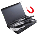 Cook'in Garden - Coffret de 3 accessoires aimantés pour barbecue