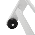 Set van 2 wit BARBADOS ligstoelen en bijzettafel van textilene - wit aluminium