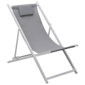 Set van 2 CYPRUS stoelen - grijs textilene/witte structuur