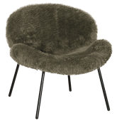 Fauteuil en fausse fourrure...