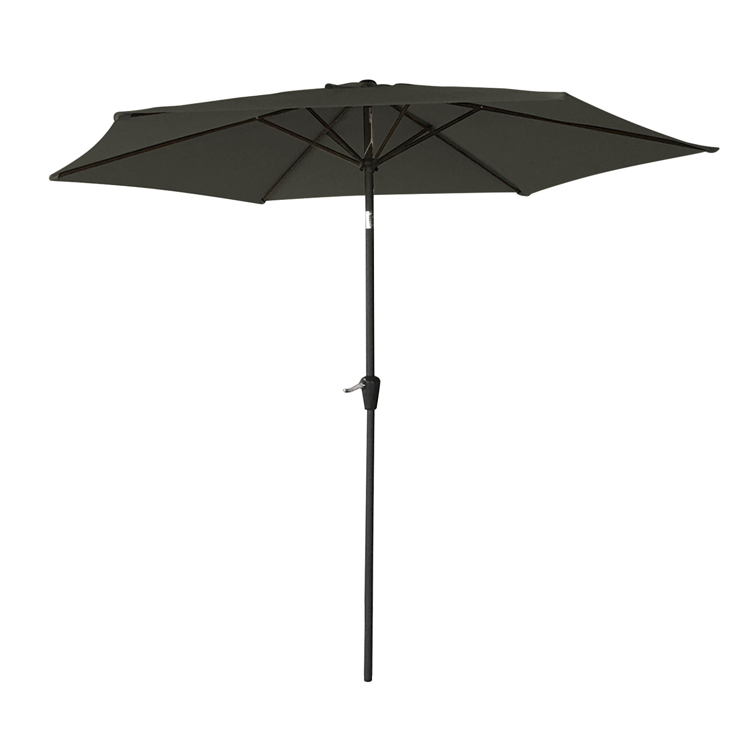 Parasol droit HAPUNA rond 2,70m de diamètre gris