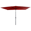 Parasol droit HAPUNA rectangulaire 2x3m rouge