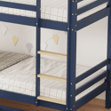 Kinderstapelbed 190x90cm donkerblauw met laden