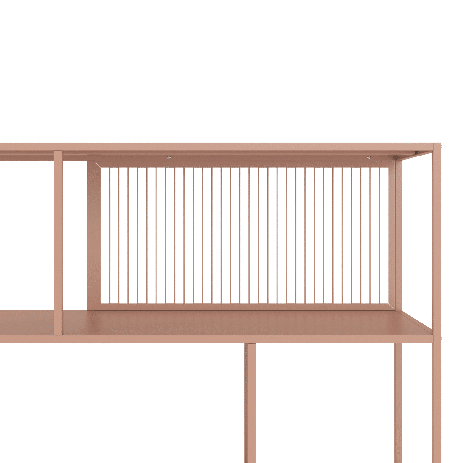 Vieja estantería de metal rosa EMILIA