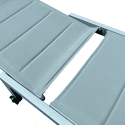 Bain de soleil en textilène bleu clair - aluminium bleu clair