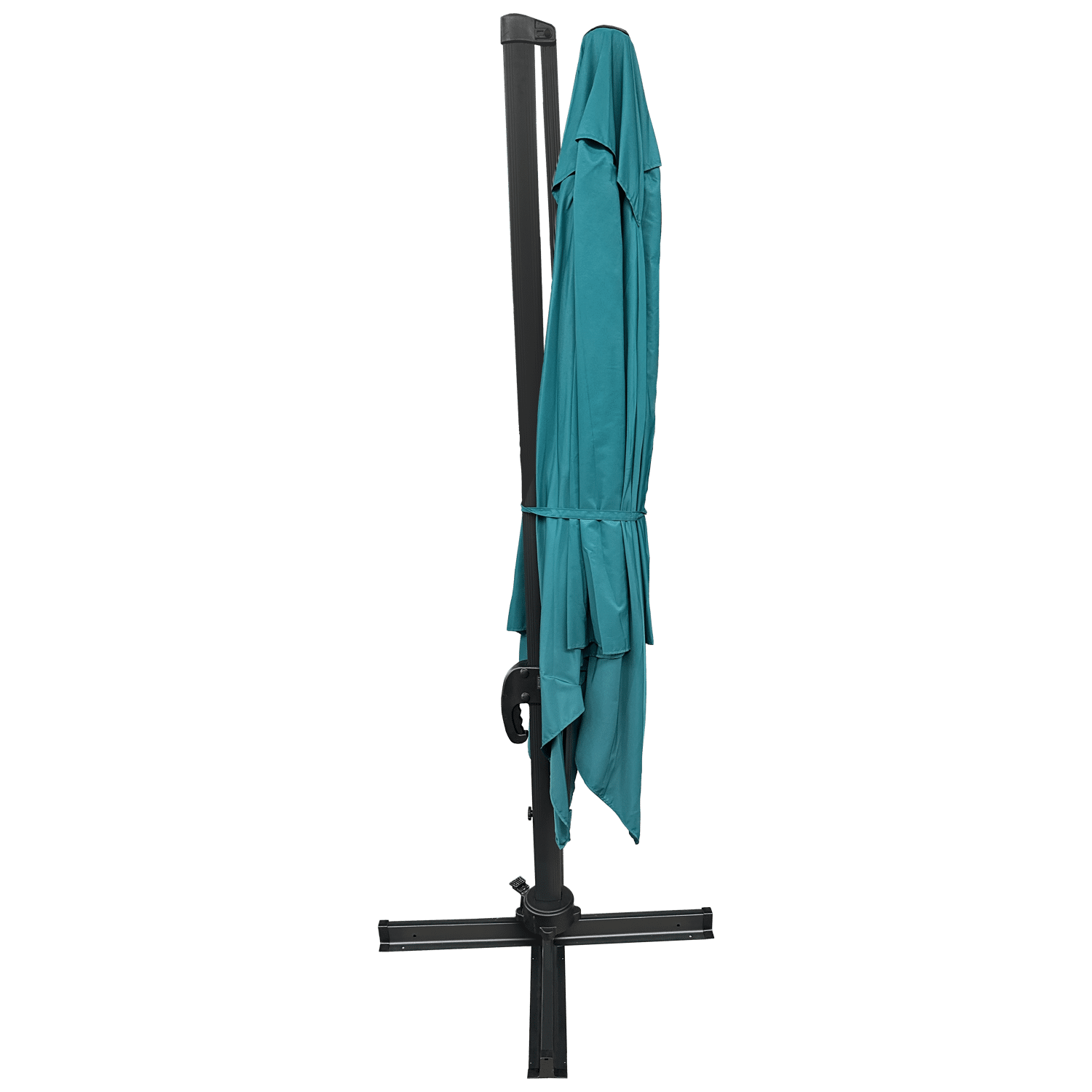 Offset paraplu MOLOKAI vierkant 3x3m blauw + hoes