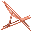 Set van 2 CYPRUS stoelen - terracotta textilene/terracotta structuur
