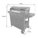 Gasbarbecue IZALCO - 6 branders 15kW