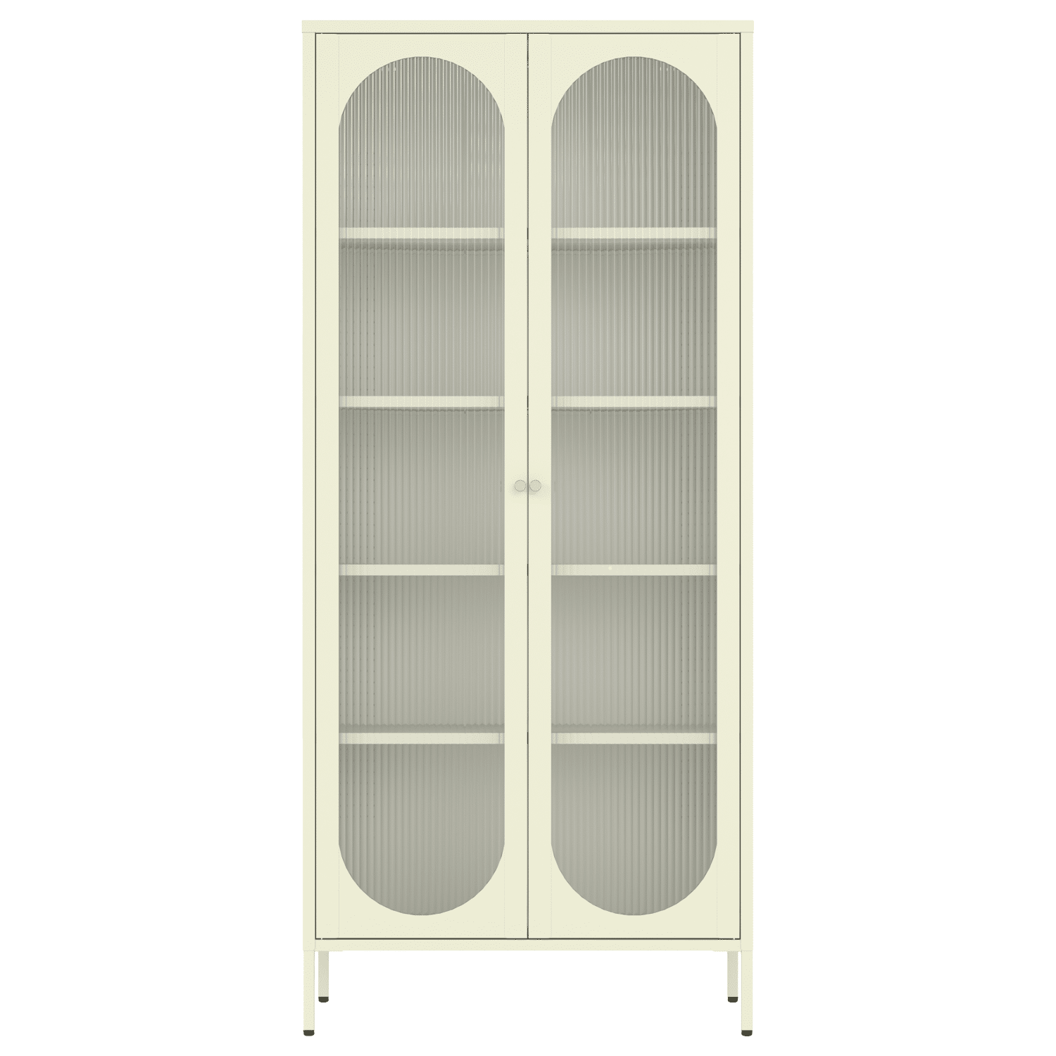 Armario de metal y cristal verde lima 180cm YASMINE