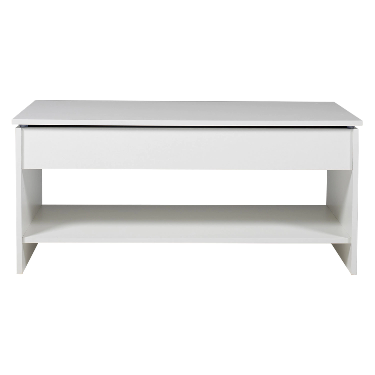 Table basse avec plateau relevable blanche HEDDA