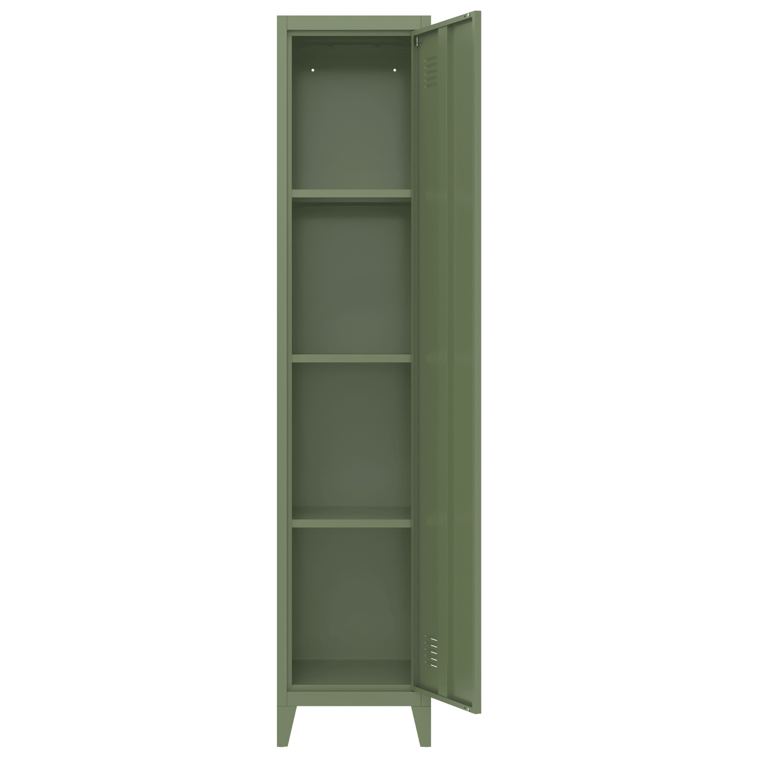 Armoire en métal 1 porte vert kaki