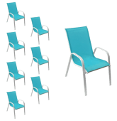 Lot de 8 chaises en...