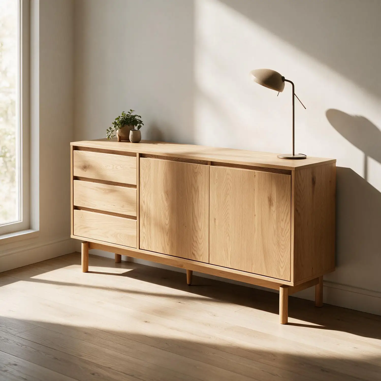 Buffet en bois 160cm