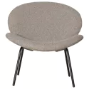 Cadeirão SACHA em tecido mosqueado taupe