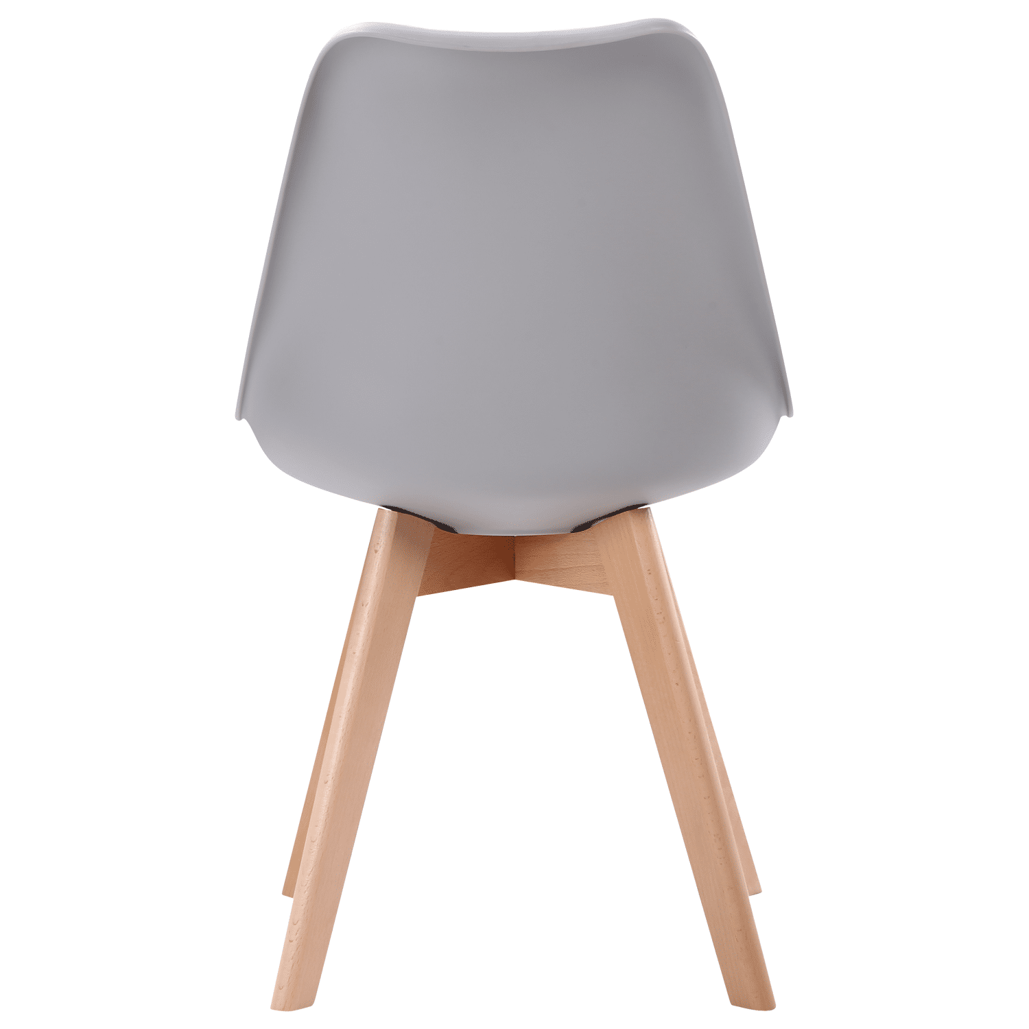 Pack de 4 sillas escandinavas NORA color gris con cojín