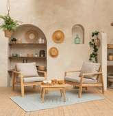 Salon de jardin en acacia 2...