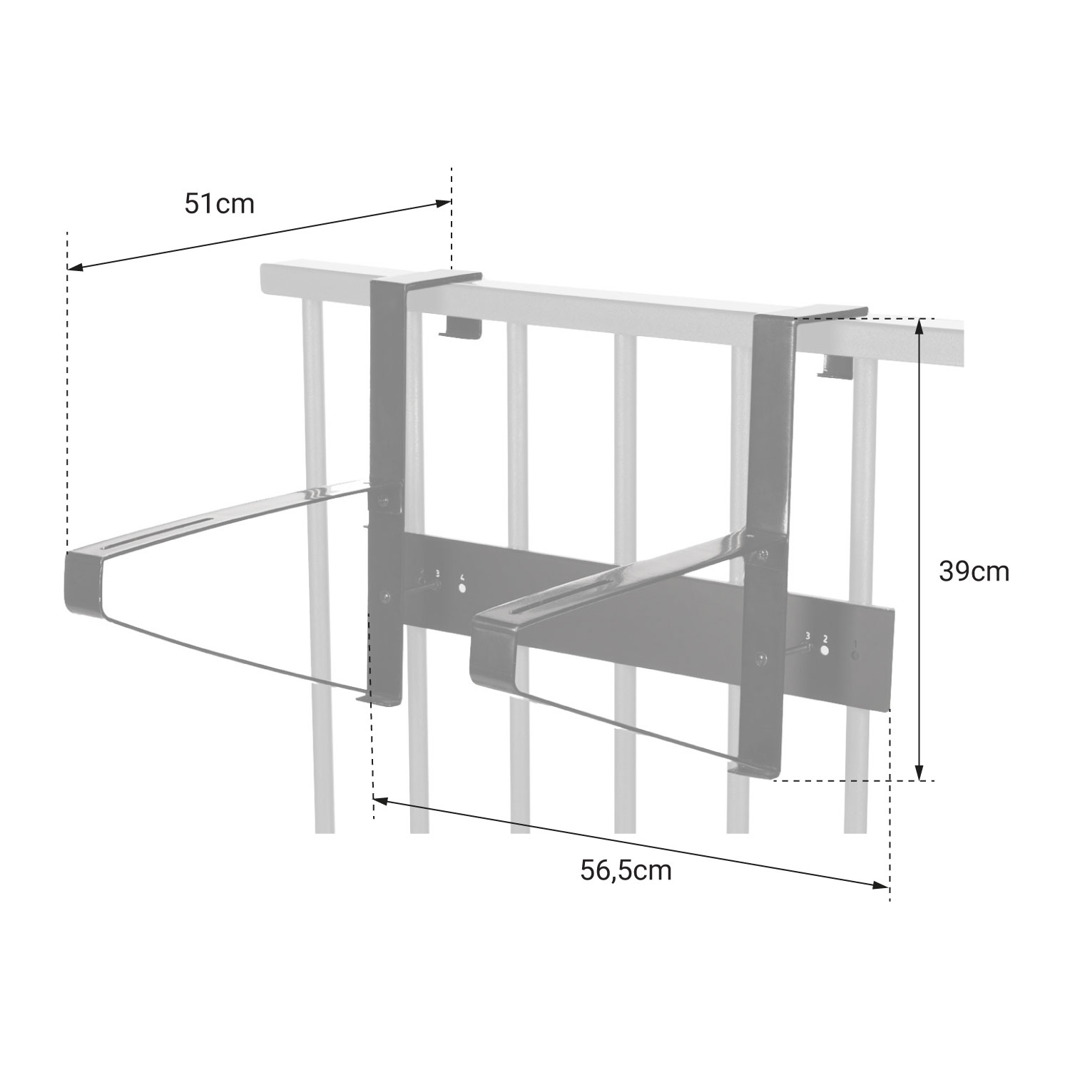 SOMAGIC - Support de balcon pour plancha OLIANA