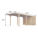 CERLAND - Carport avec annexe LEON