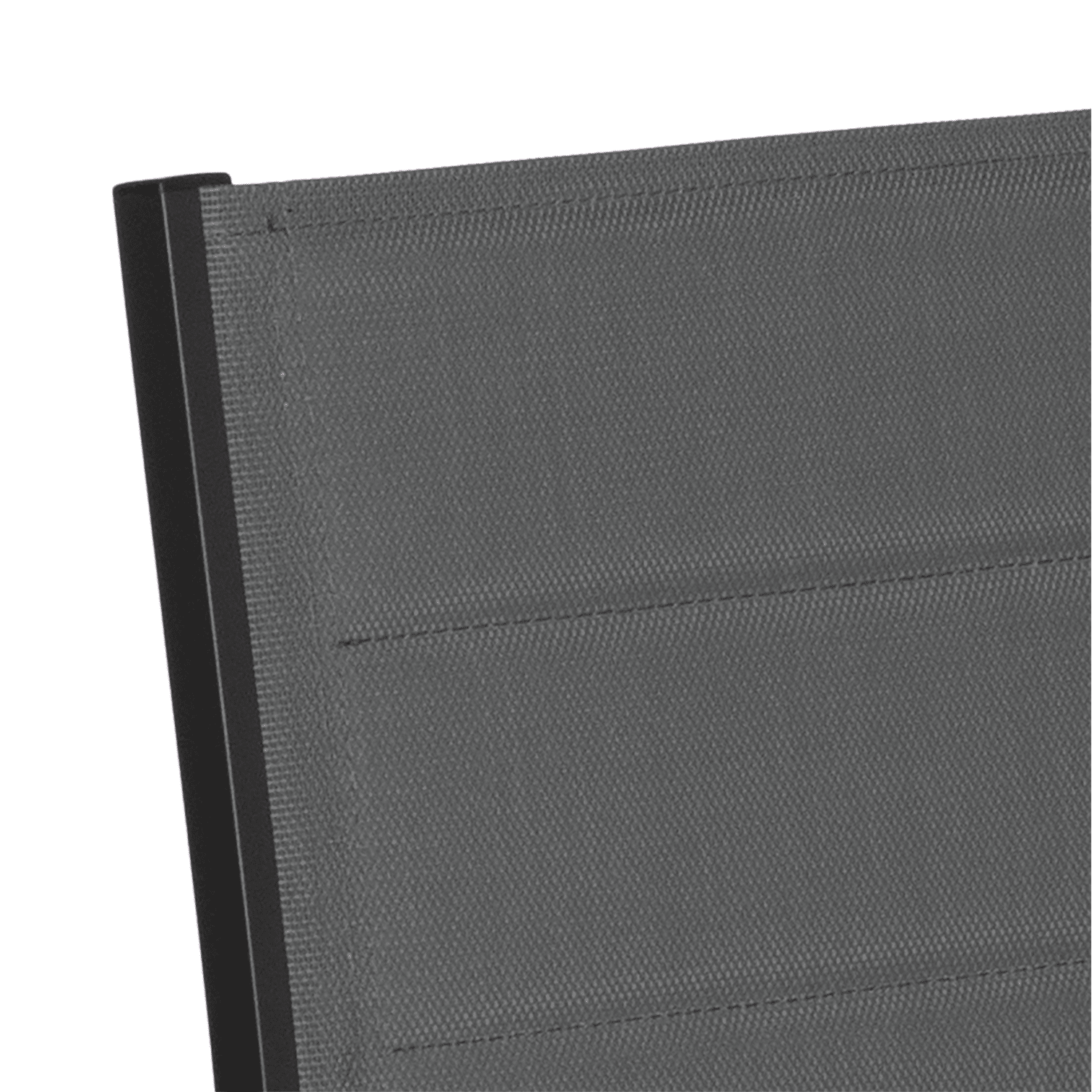 Salon de jardin GIALOVA en textilène gris 6 places - aluminium anthracite