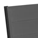 Salon de jardin GIALOVA en textilène gris 6 places - aluminium anthracite