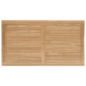 Conjunto de muebles de jardín de teca JAVA con sillas de aluminio terracota - 8 plazas