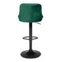 Lot de 2 tabourets de bar en velours vert ROBIN