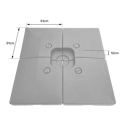Set van 4 vierkante CROZON-tegels