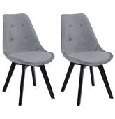 Lot de 2 chaises en velours...