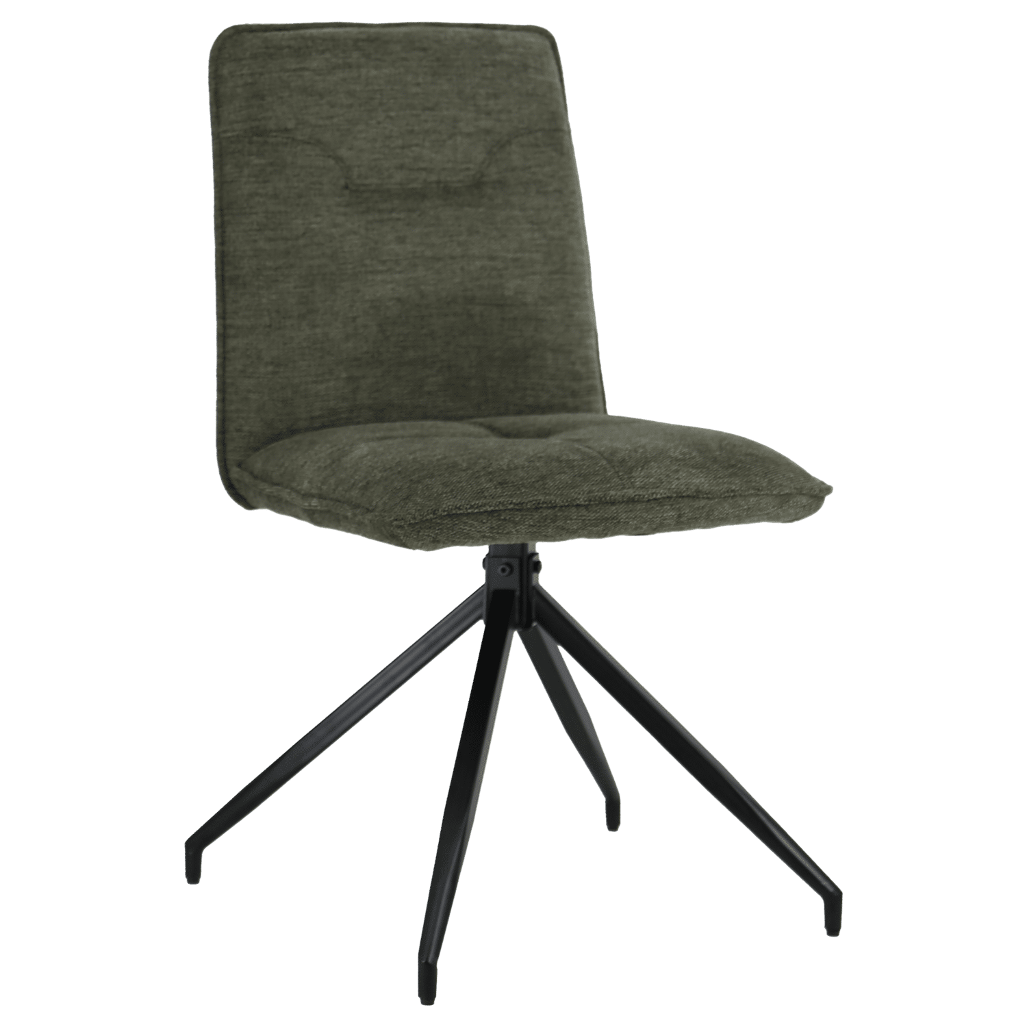 Set van 2 AREN groene stoffen stoelen