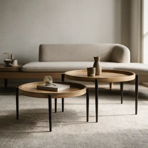 Lot de 2 tables gigognes... - Happy Garden