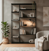 Bibliothèque en métal 189cm...