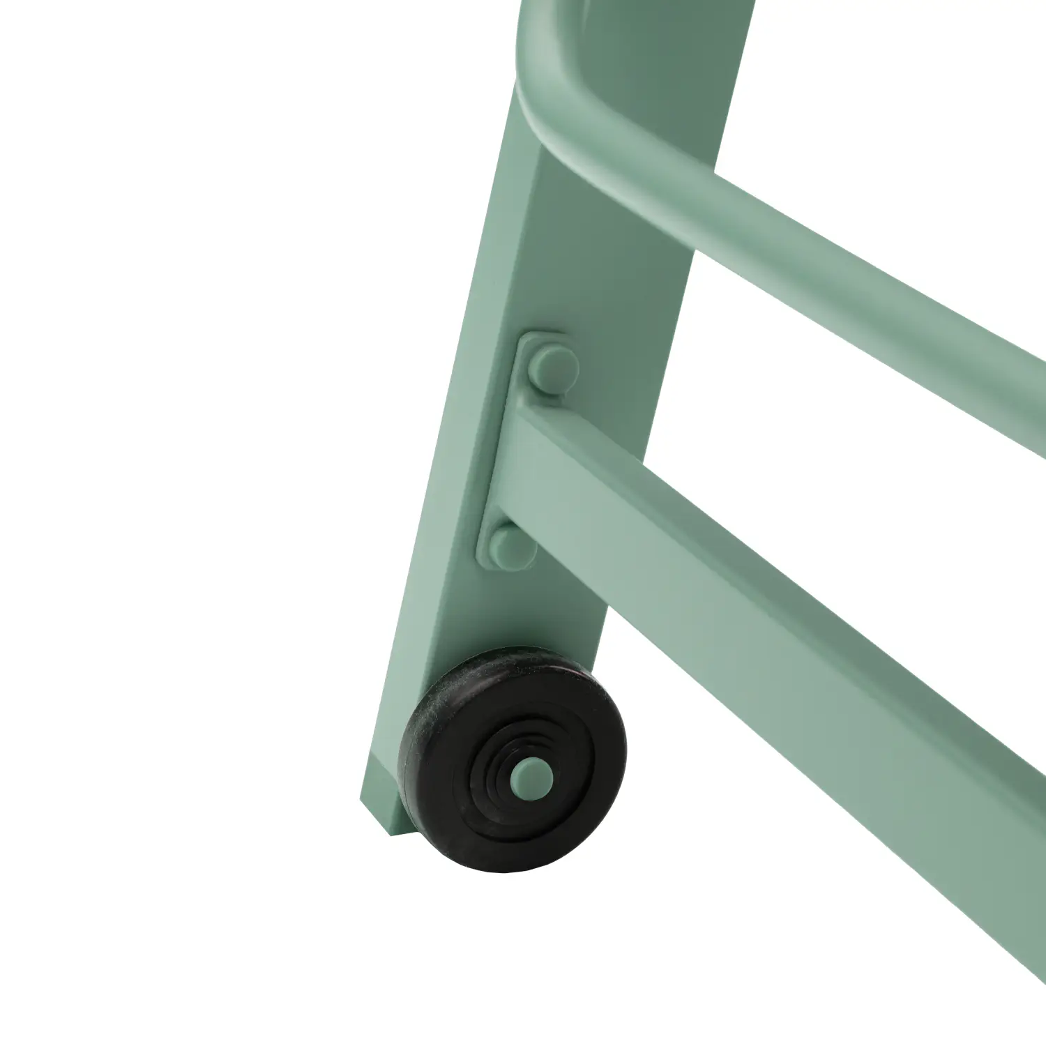 Set bain de soleil et table d'appoint en textilène vert sauge - aluminium vert sauge